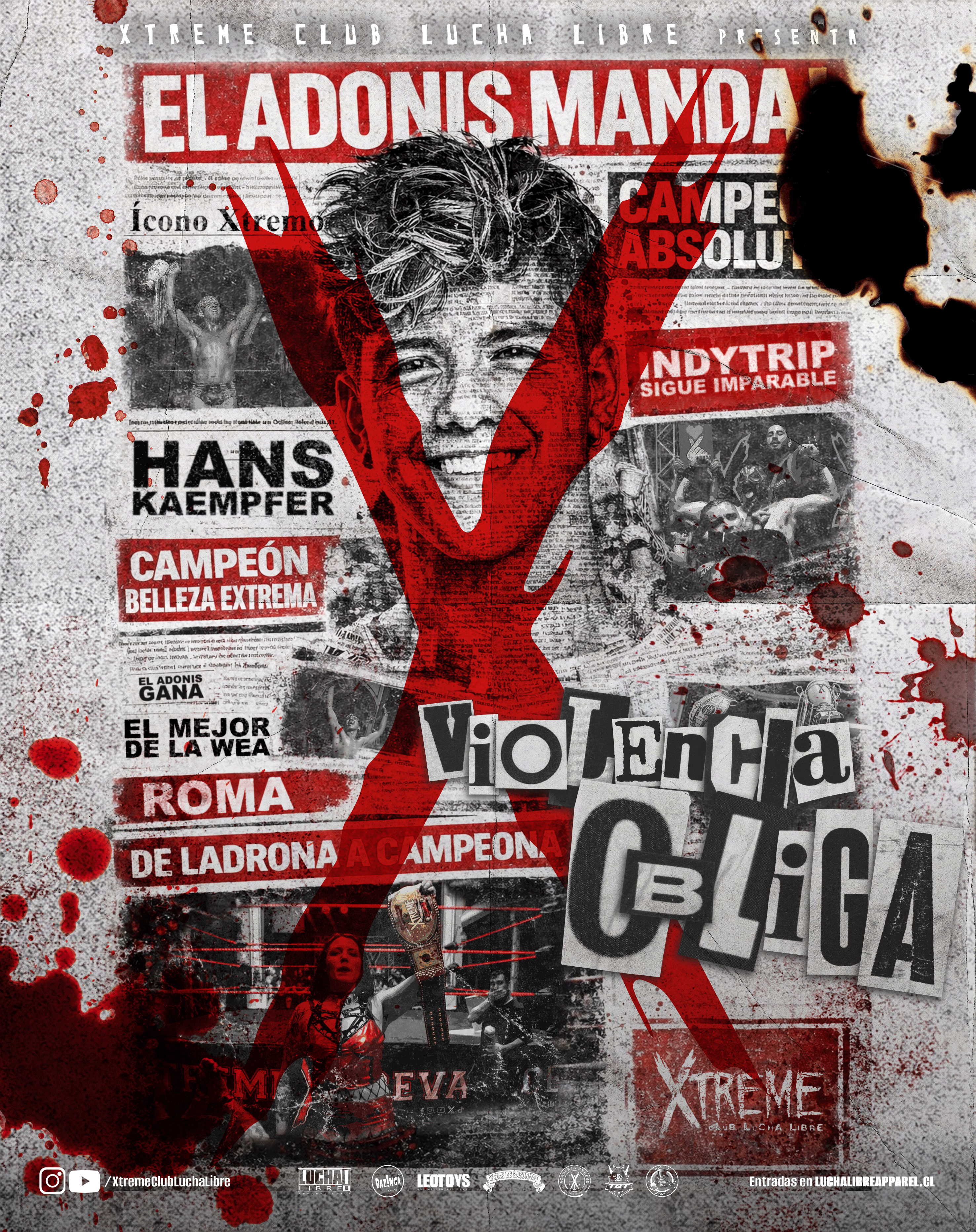 Entradas Xtreme Club Lucha Libre - Violencia Obliga 2026 1