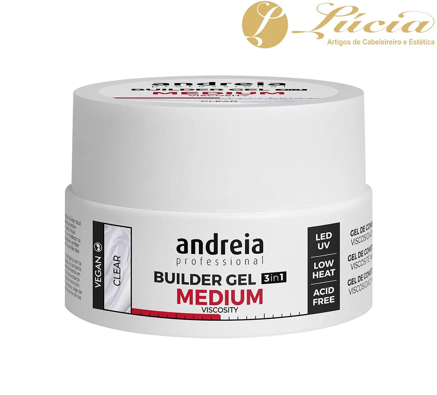 Gel 3 em 1 Clear 22gr - Viscosidade Média 1