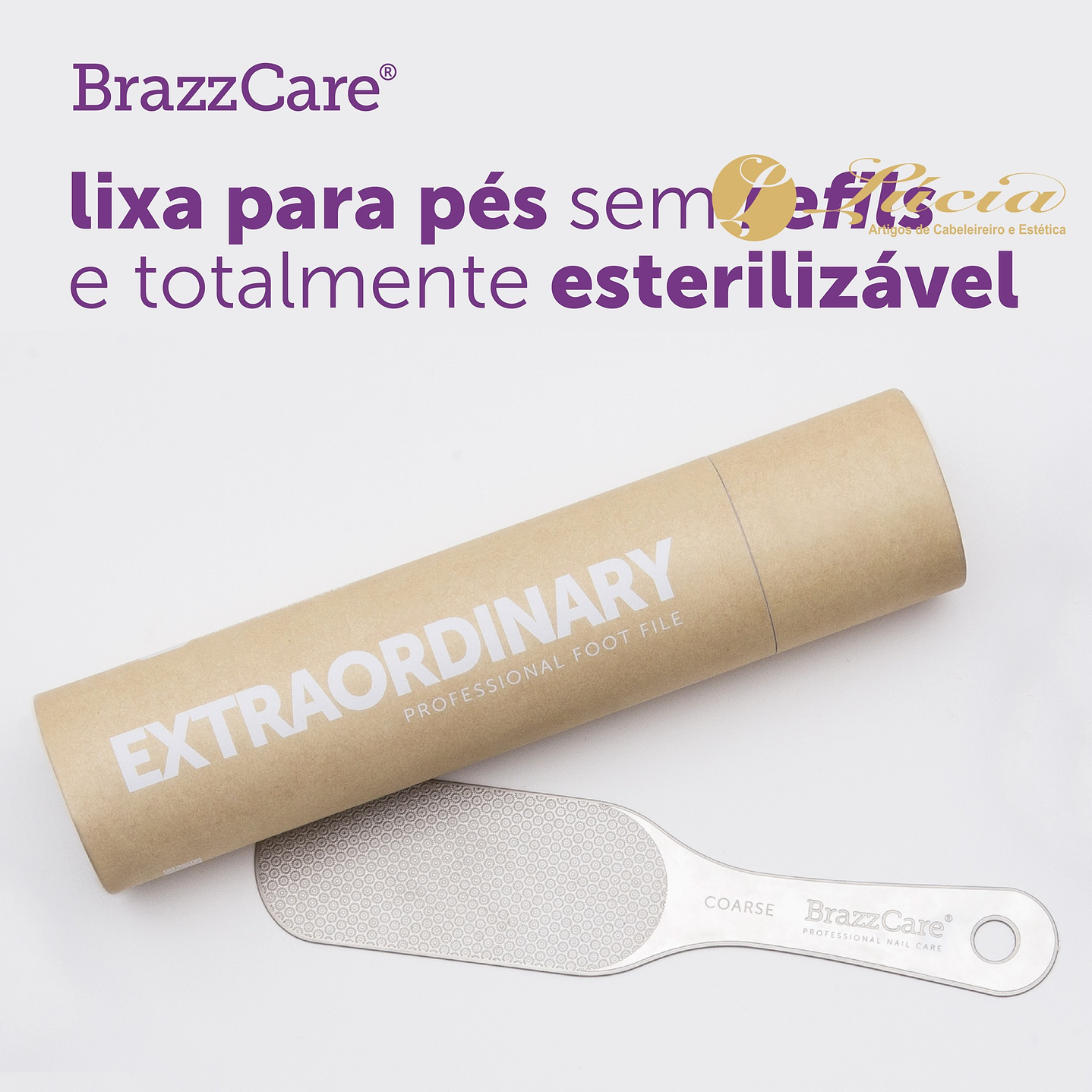 Lixa para pés Brazzcare 2