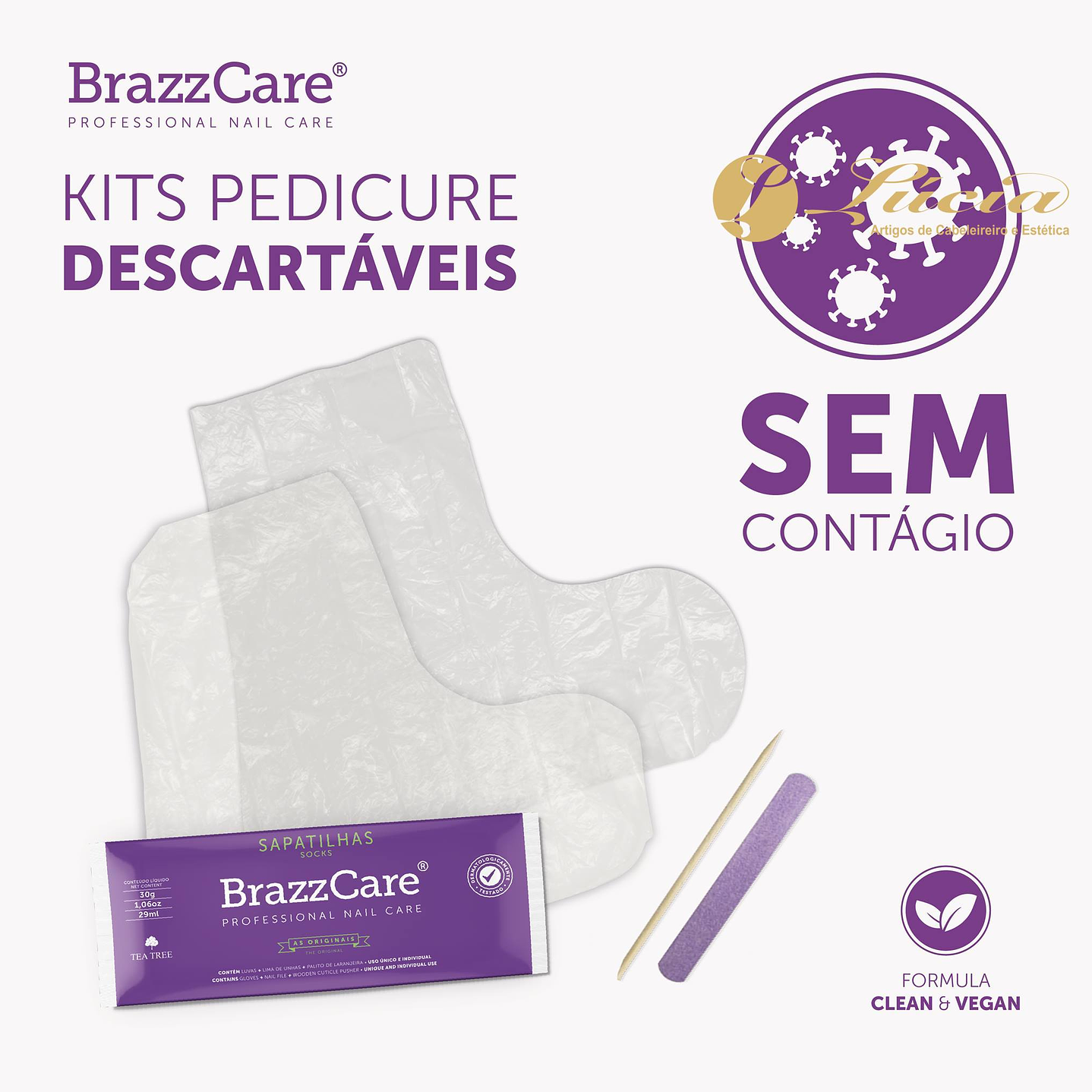 Brazzcare Sapatilhas - Caixa 90 unid