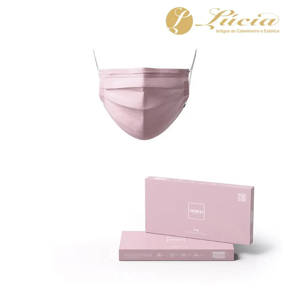 Máscaras Cirúrgicas Rosa (pac. 10unid) 1