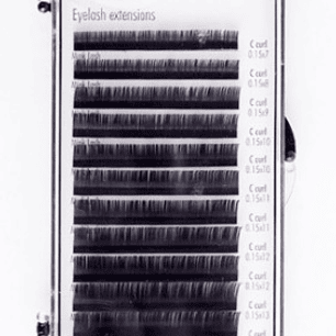 Extensão de pestanas - Curvatura C - 0.15mm Mix
