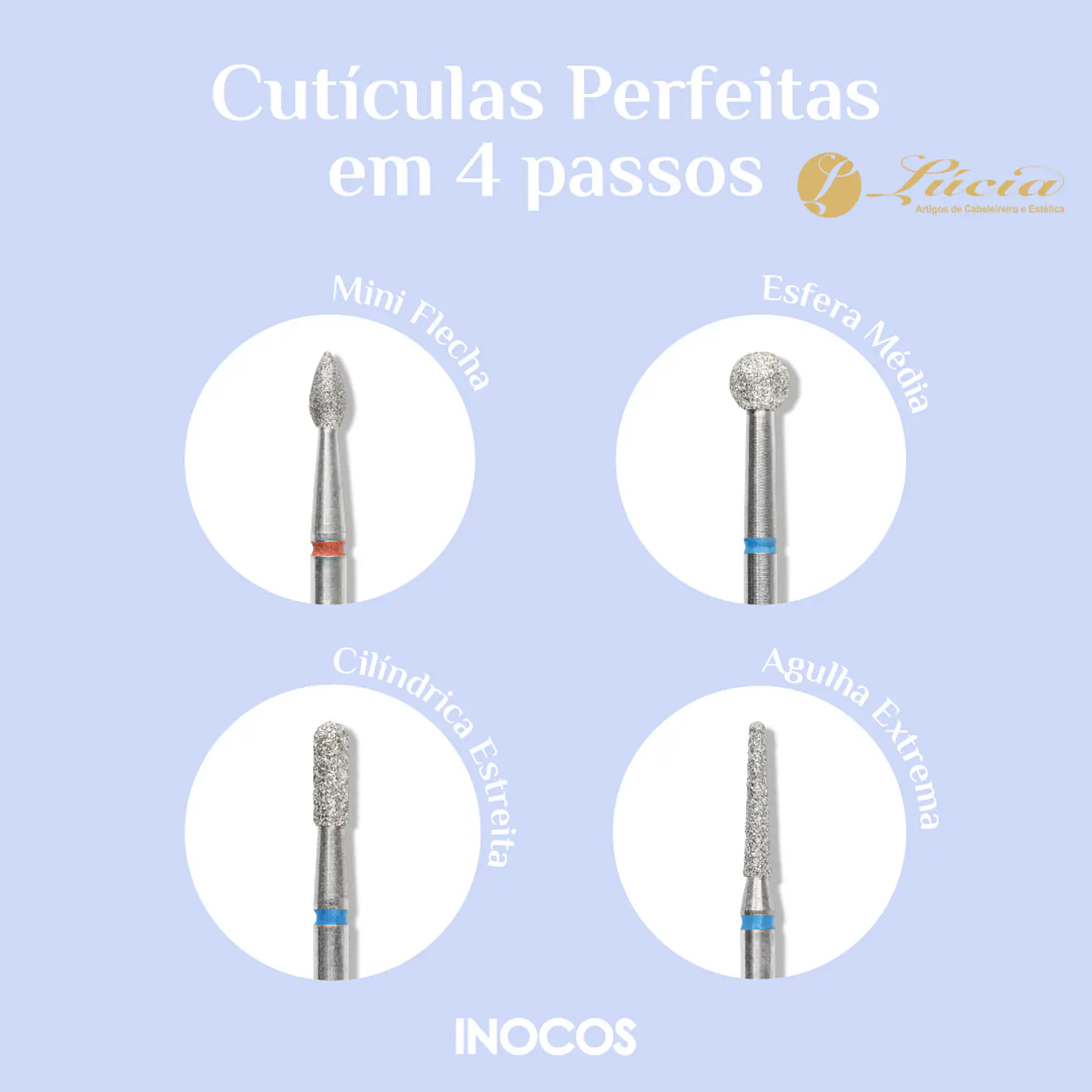 Kit ponteiras Inocos - Cutículas Perfeitas 2