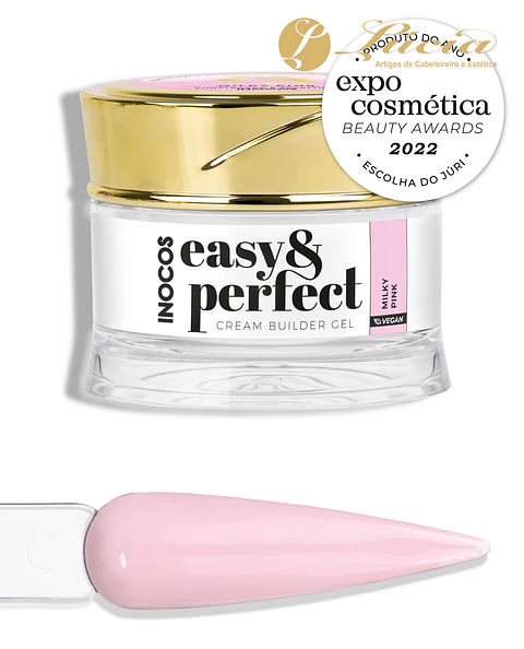 Inocos Gel Construção Easy & Perfect Milky Pink 50gr