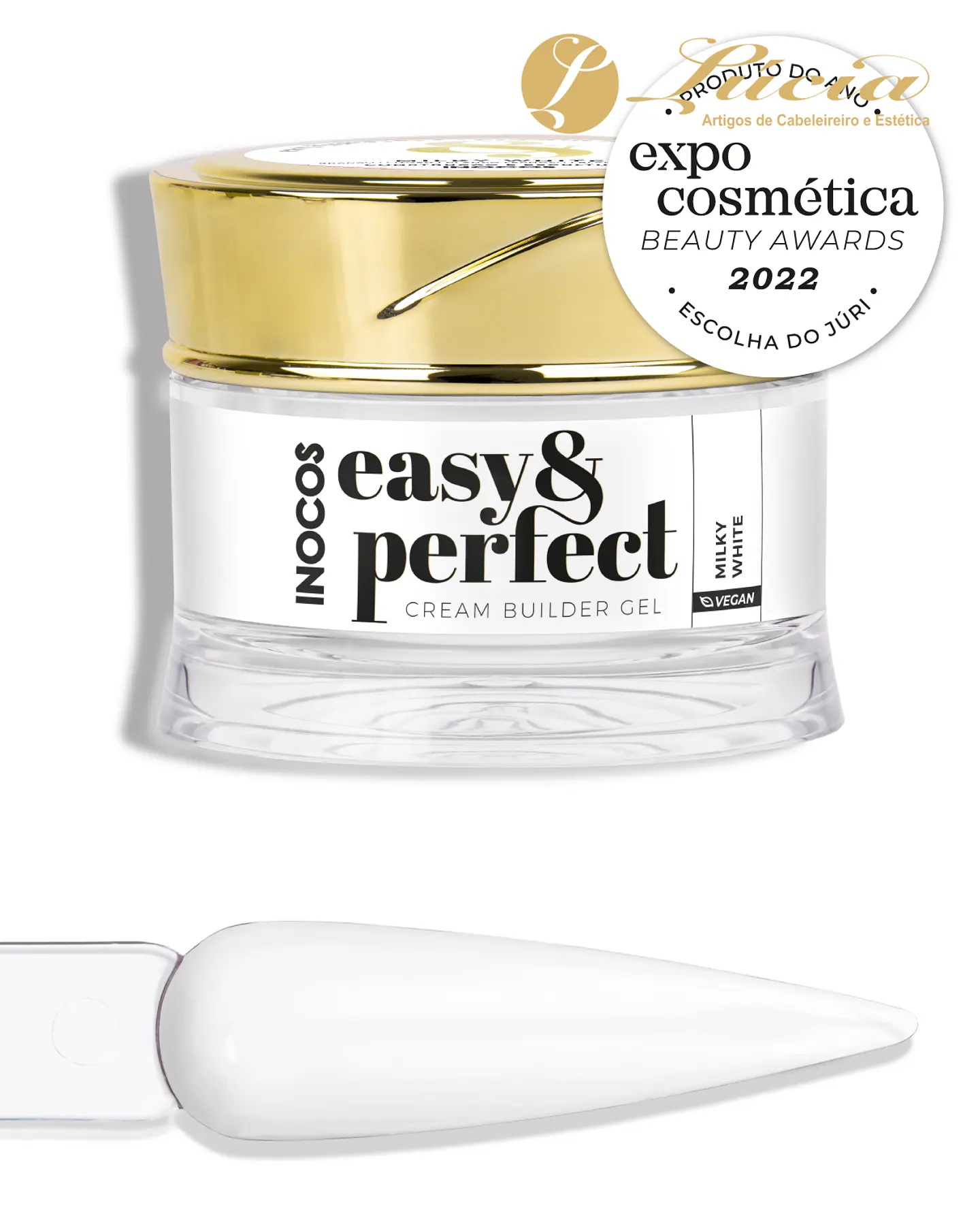Inocos Gel Construção Easy & Perfect Milky White 50gr 1