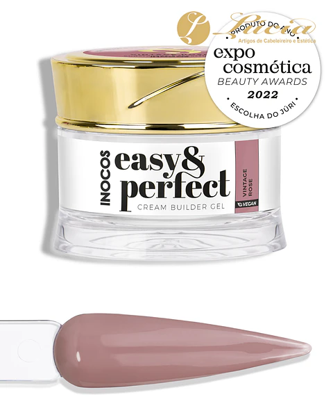 Inocos Gel Construção Easy & Perfect Vintage Rosa 50gr