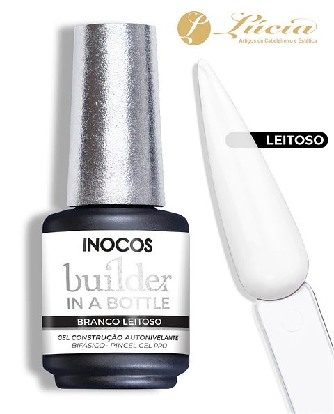 Inocos Gel Builder in a Bottle 15ml - Branco Leitoso