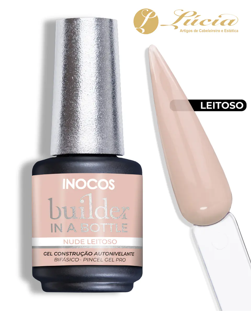 Inocos Gel Builder in a Bottle 15ml - Nude Leitoso 1