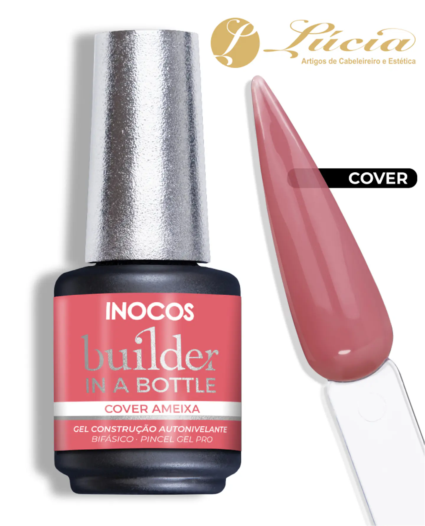 Inocos Gel Builder in a Bottle 15ml - Cover Ameixa 1