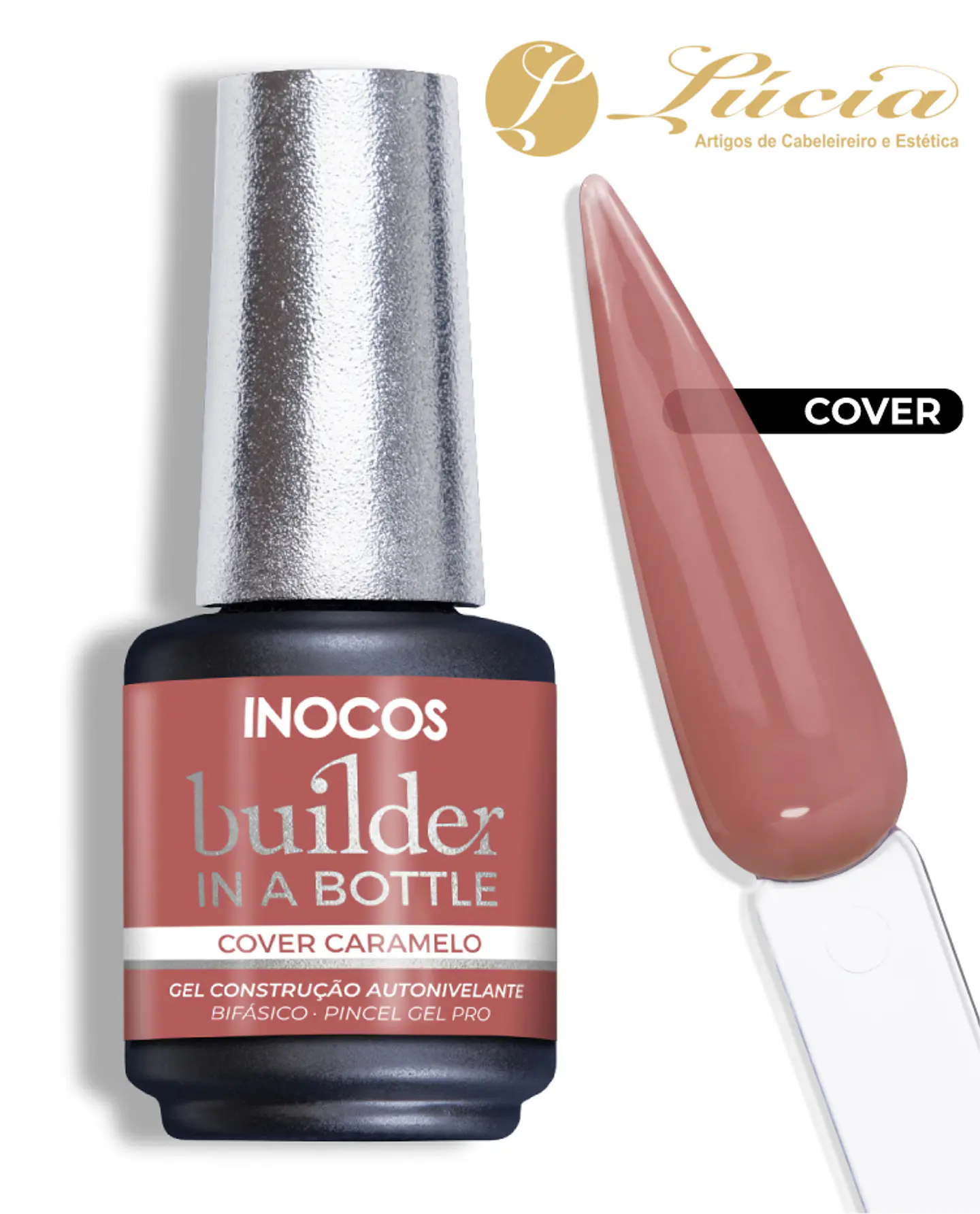 Inocos Gel Builder in a Bottle 15ml - Cover Caramelo 1