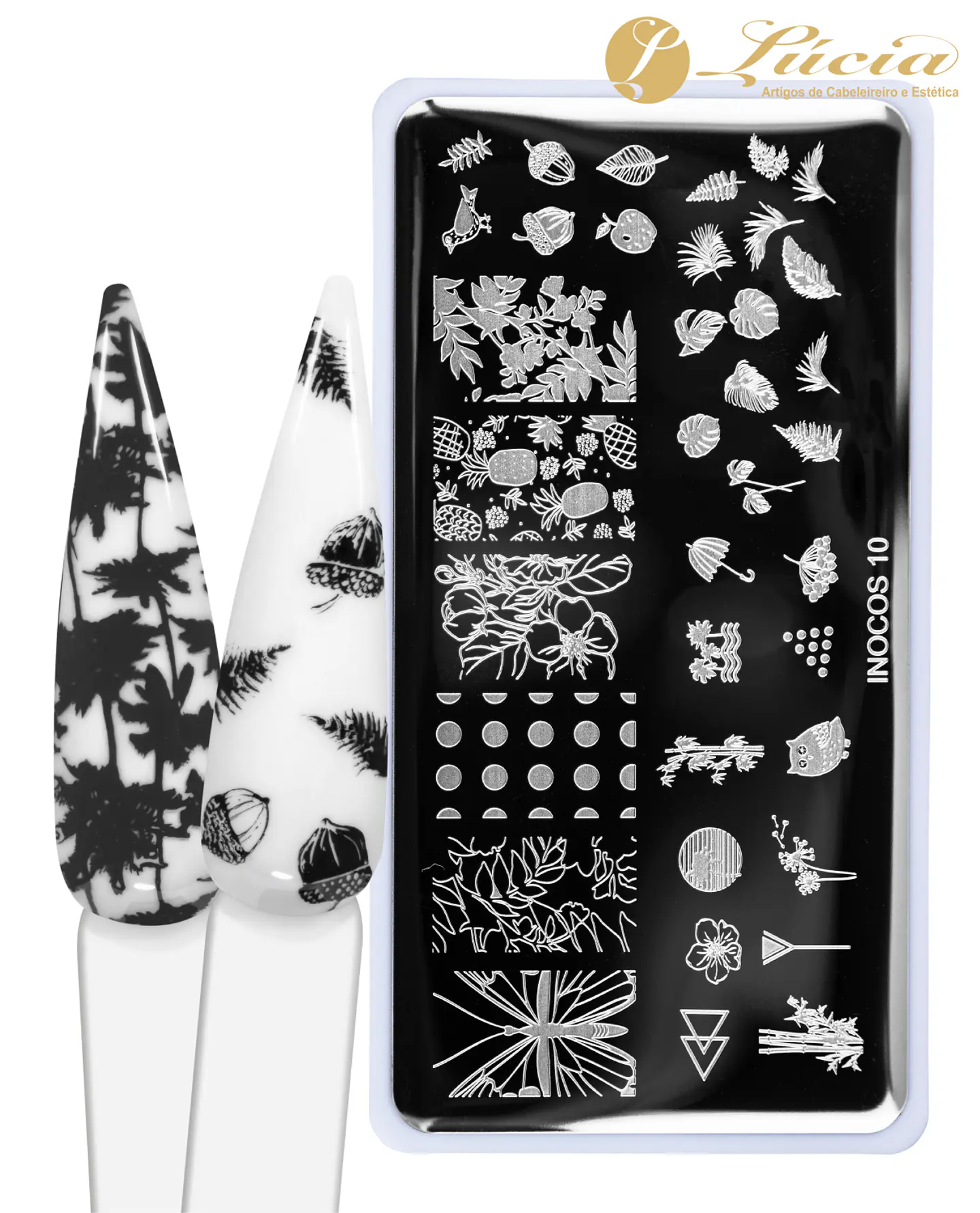 Stamping placa de carimbos para unhas 10 1