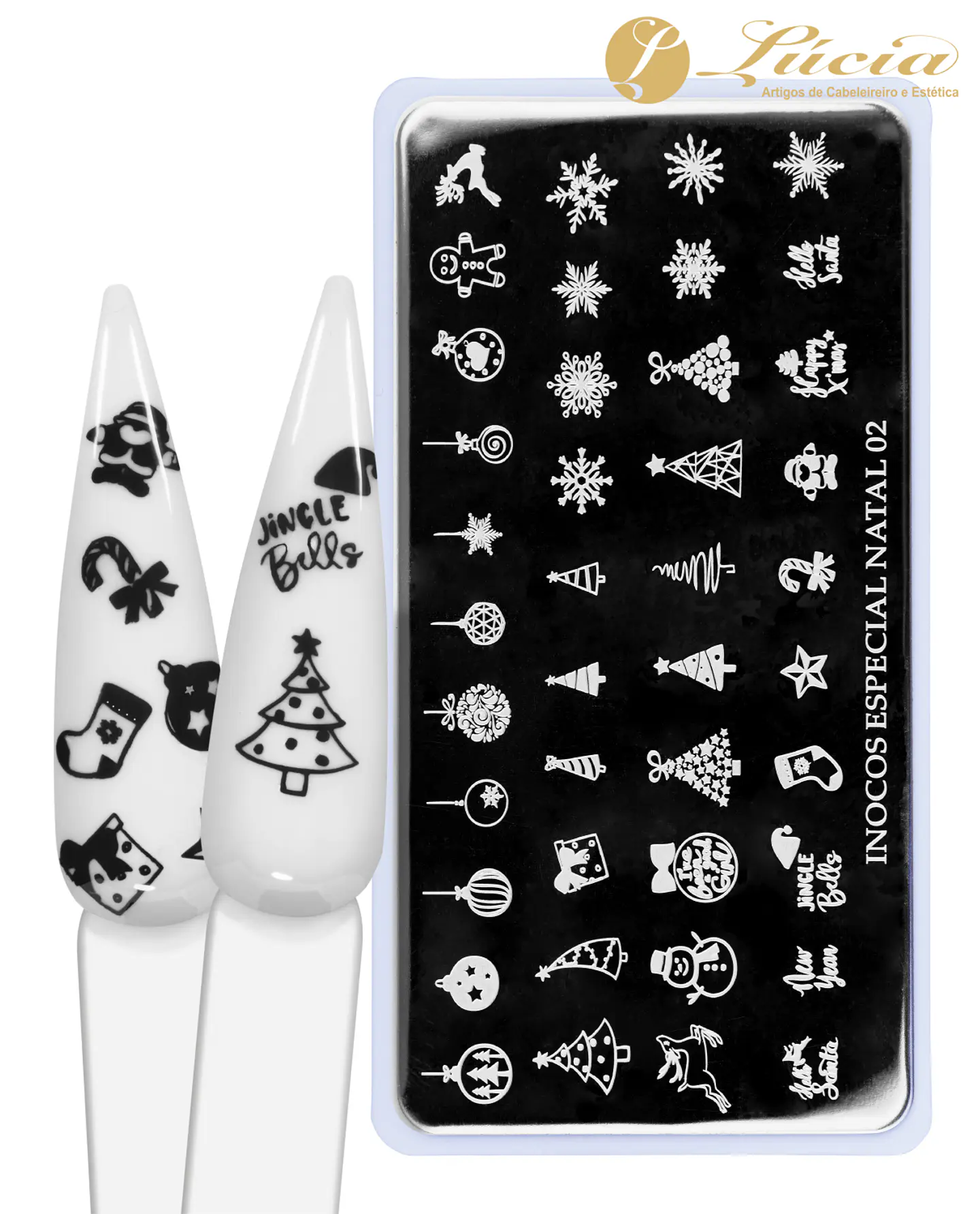 Stamping placa de carimbos para unhas Natal02 1