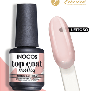 Top Coat Milky Nude Leitoso 15ml