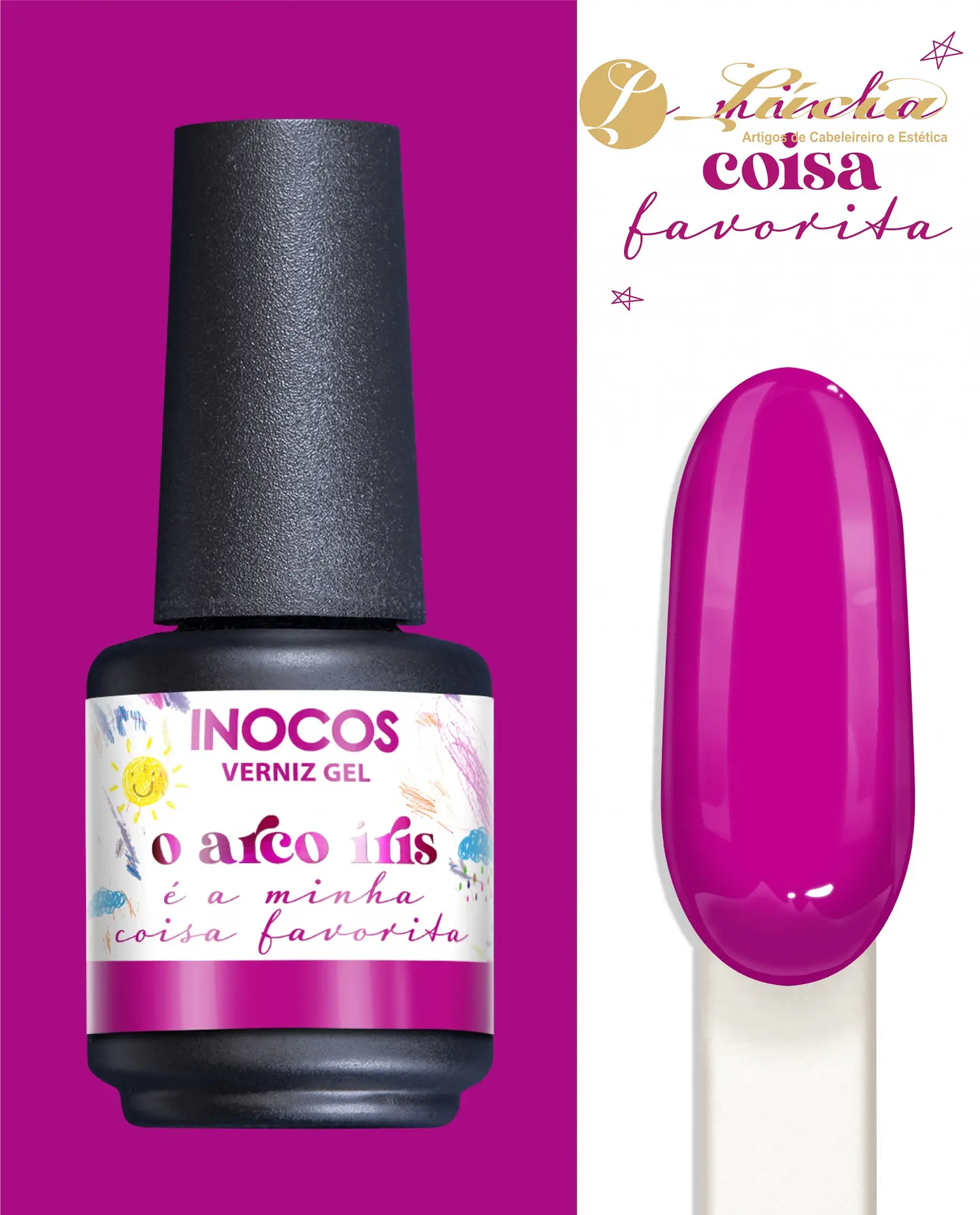 Inocos Verniz Gel - O arco-iris 1