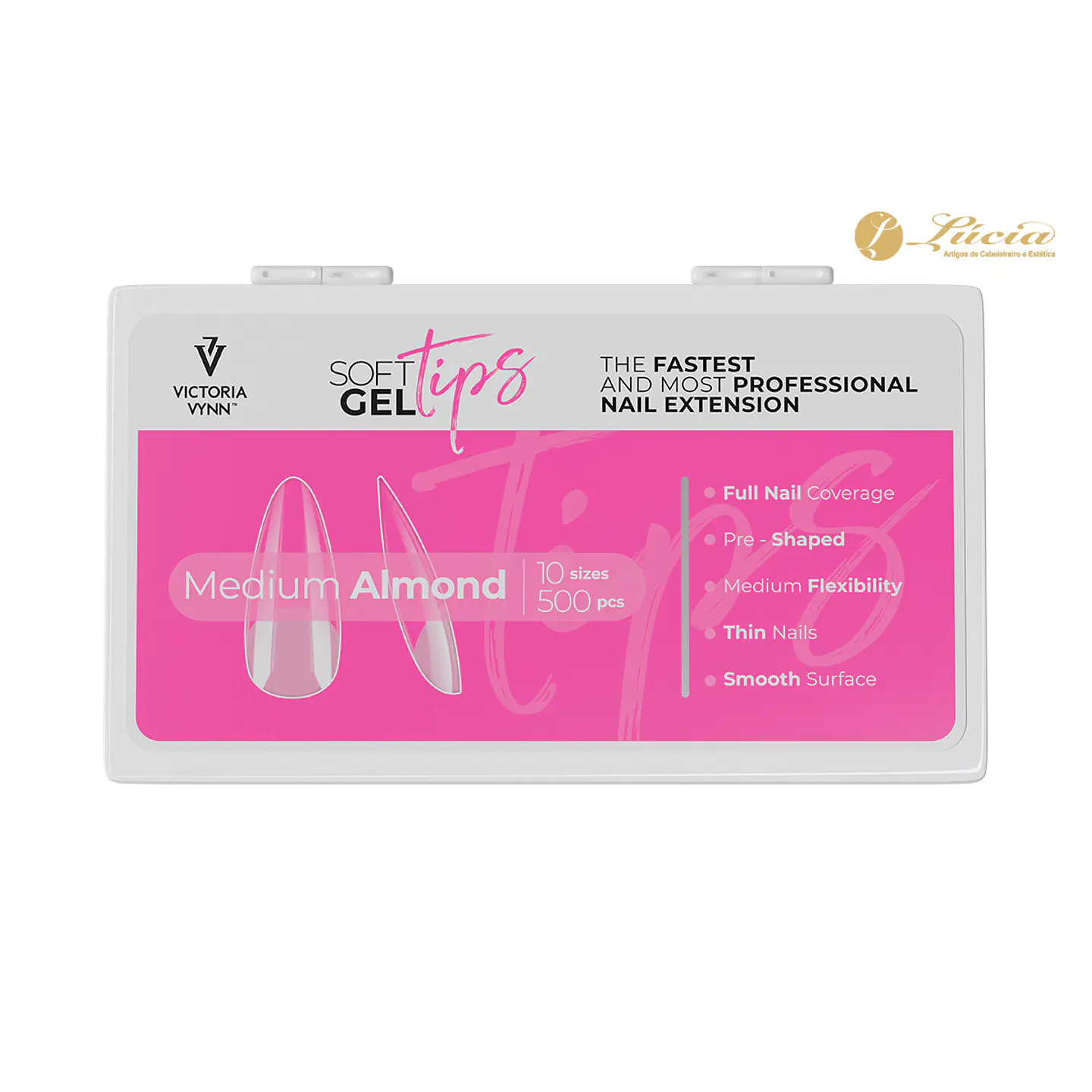 Kit Soft Gel Tips - Medium Almond 5