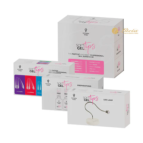 Kit Soft Gel Tips - Medium Almond