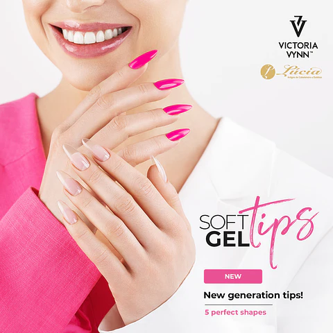 Kit Soft Gel Tips - Medium Almond