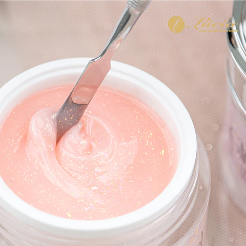 Inocos Glitter Gel Nude com Glitter 30gr