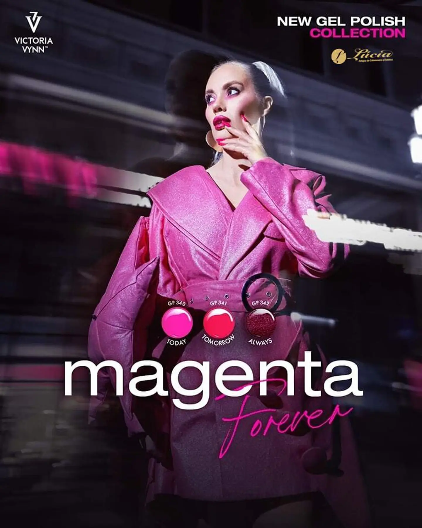 Victoria Vynn Coleção Magenta Forever - 3 verniz gel 1