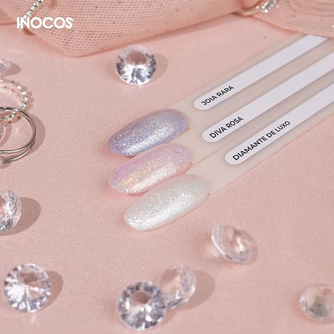 Inocos Coleção Diamonds - 3 cores verniz gel