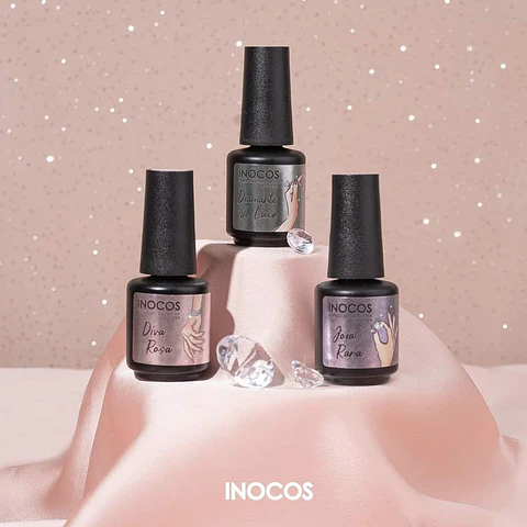 Inocos Coleção Diamonds - 3 cores verniz gel