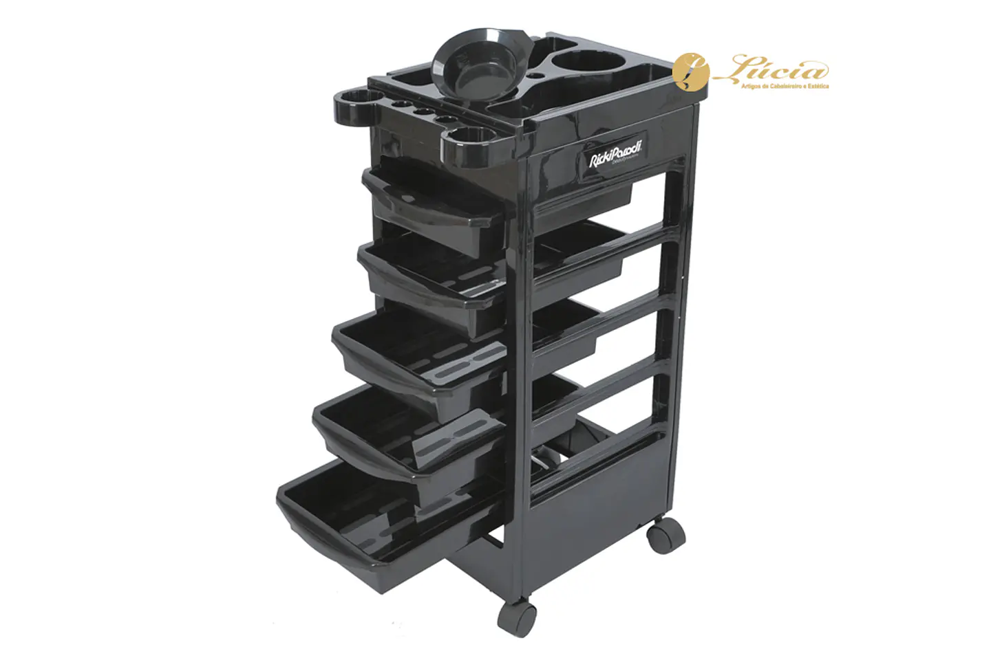 Mesa ajudante de cabeleireiro - preta 1