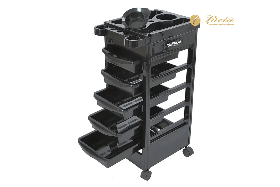 Mesa ajudante de cabeleireiro - preta 1