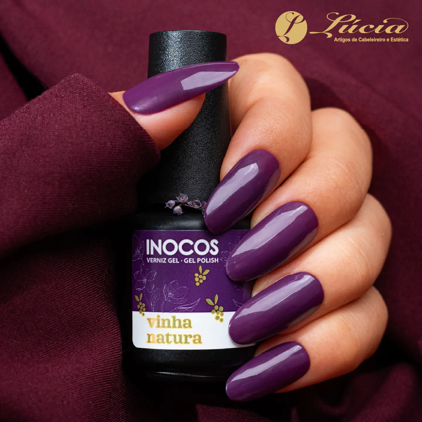 Coleção 6 cores verniz gel Inocos - Wine Edition 7