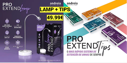 Andreia - Kit Lamp + Tips Pro Extend 