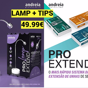 Andreia - Kit Lamp + Tips Pro Extend 