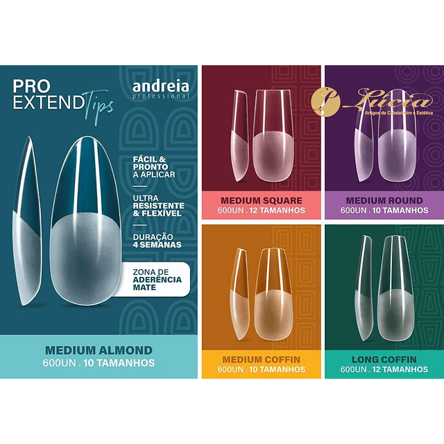 Andreia - Kit Lamp + Tips Pro Extend 