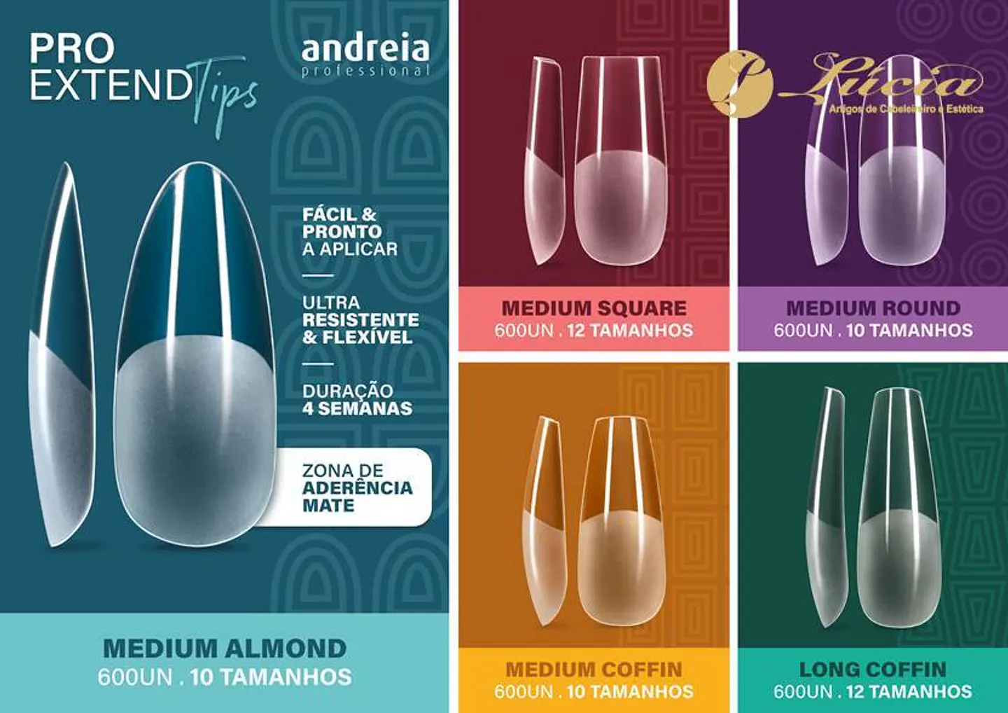 Andreia - Kit Lamp + Tips Pro Extend  2