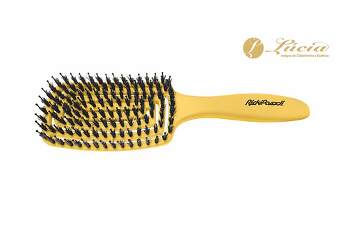 Escova Côncava Spiral Dourada