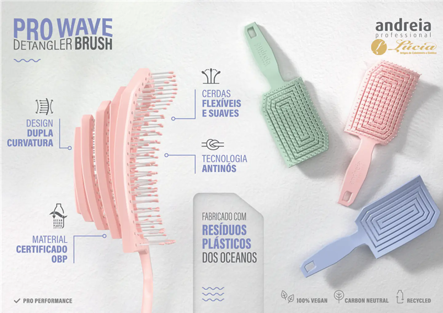 Escova Desembaraçadora - Pro Wave  1