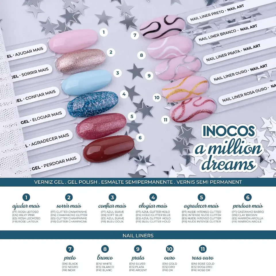 Coleção Inocos - 6 Cores - A Million Dreams 3