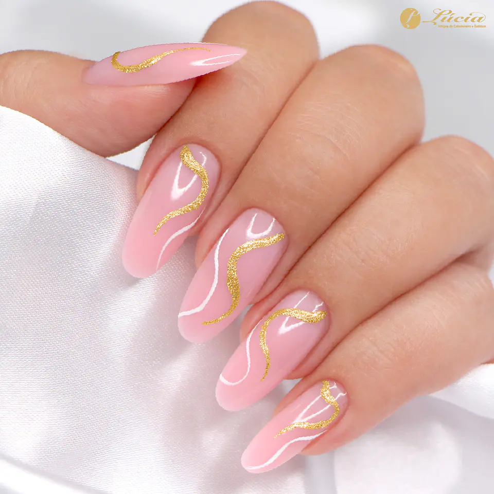 Nail Liner Inocos - Ouro 2