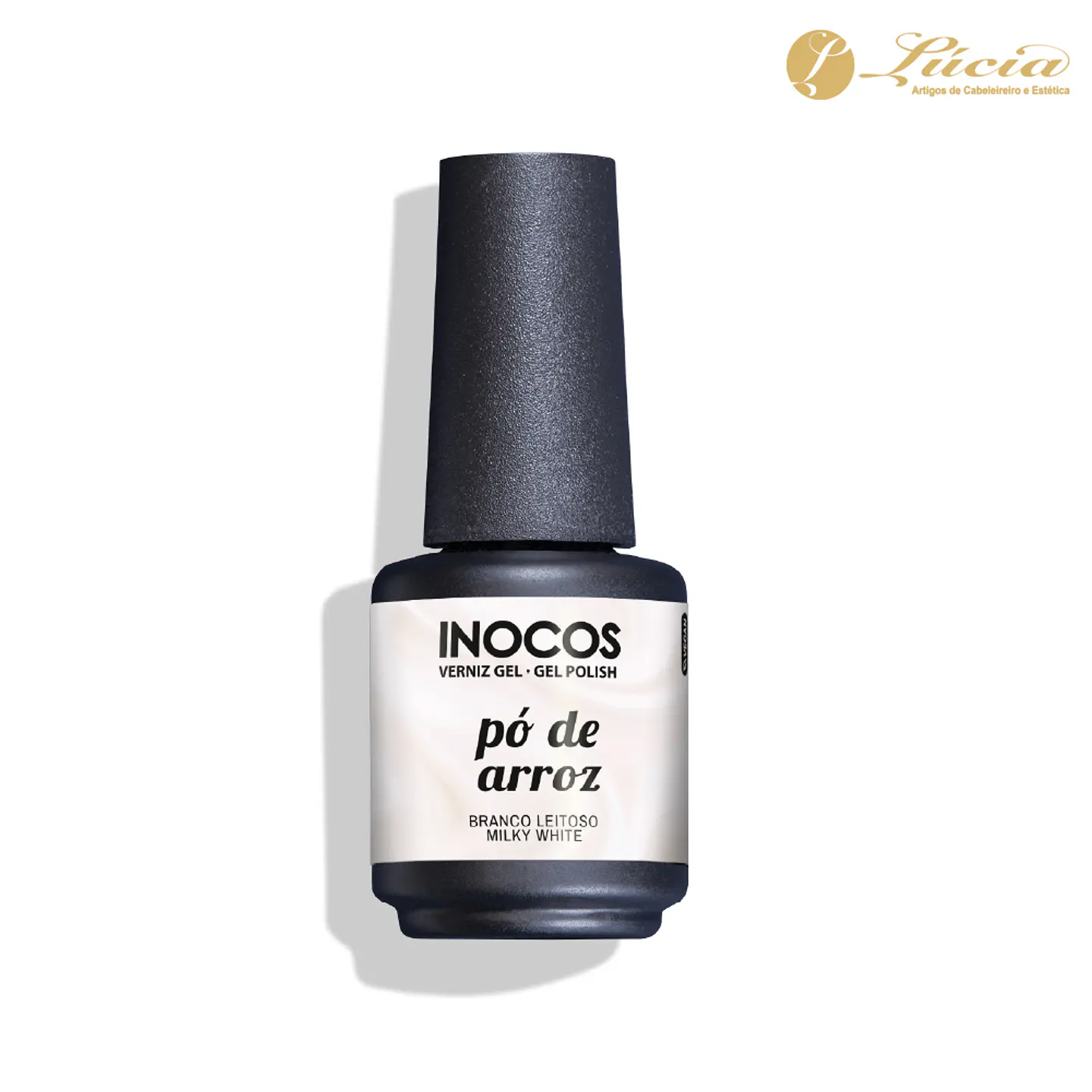 Inocos Verniz Gel - Pó de Arroz (branco leitoso) 1