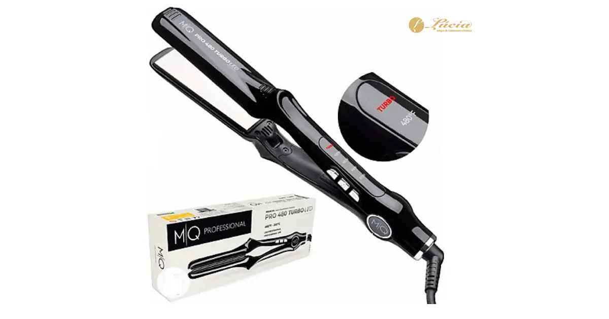 MQ Profissional - Prancha PRO 480TURBO LED TITANIUM