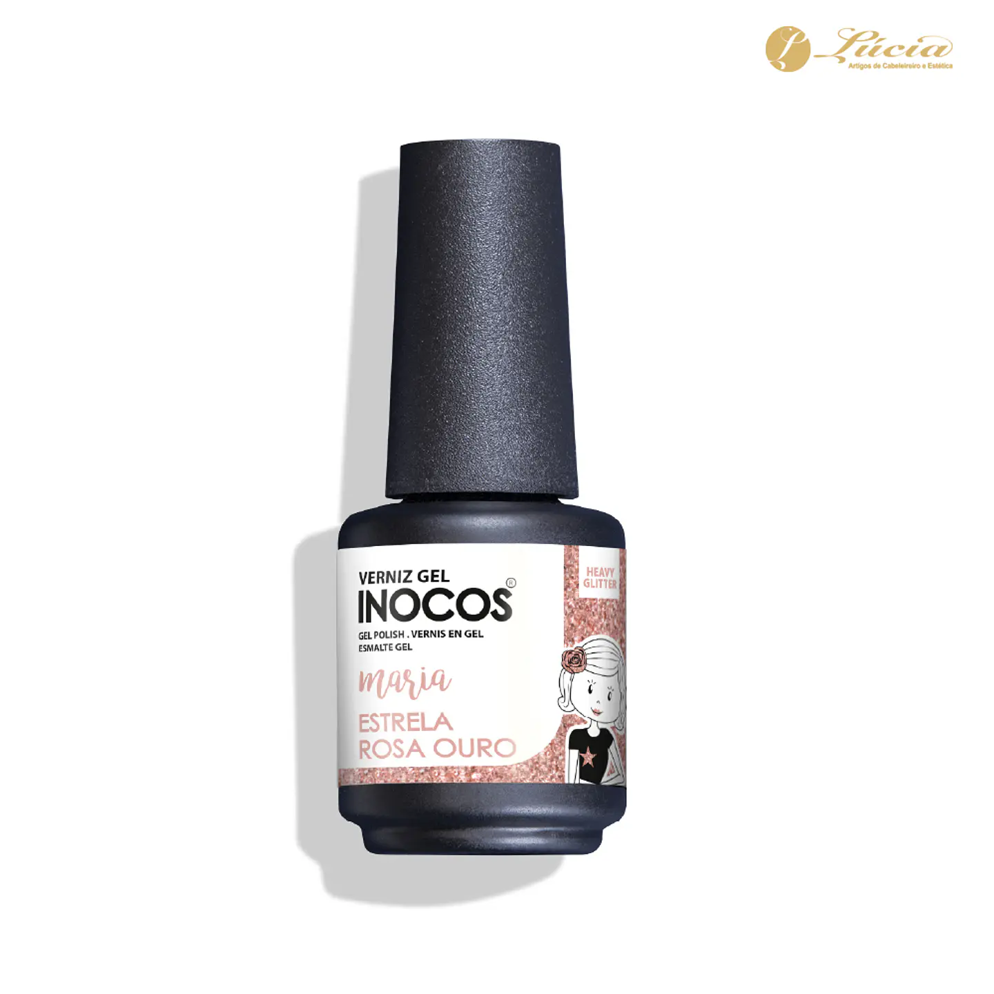 Inocos Verniz Gel - Maria Estrela Rosa Ouro 1