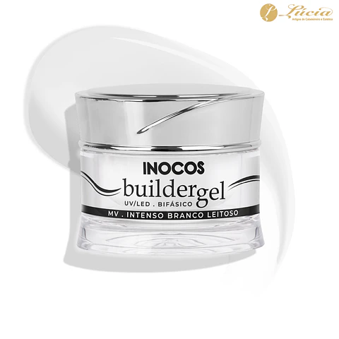Builder gel Inocos Branco Leitoso Intenso 50gr