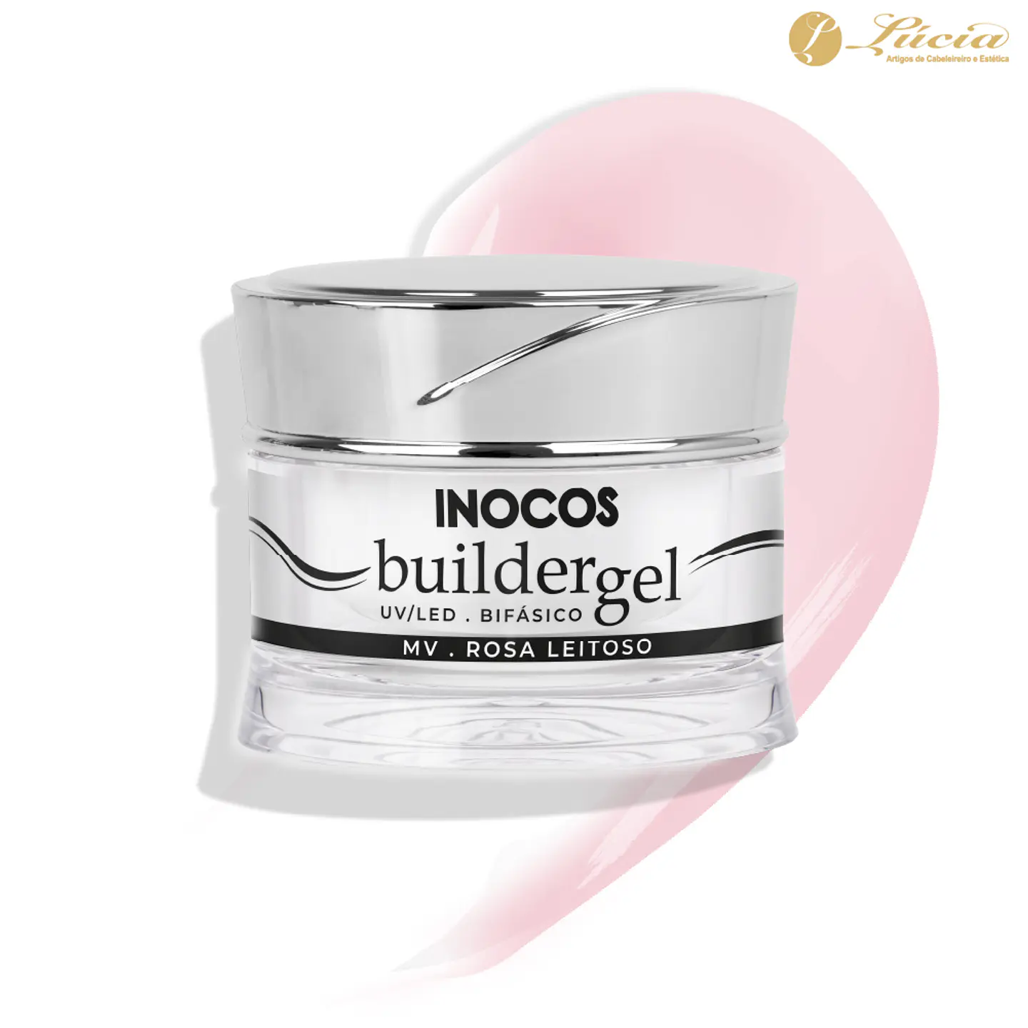 Builder gel Inocos Rosa Leitoso 50gr 1