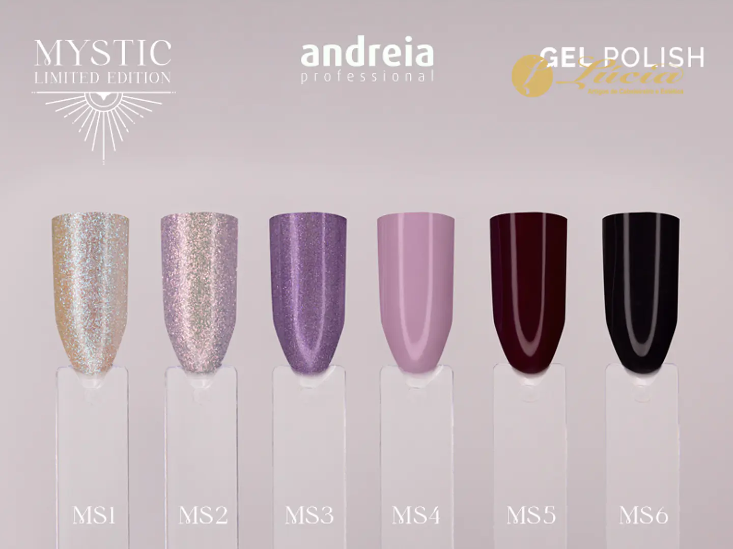 Coleção Mystic - 6 cores verniz gel 2