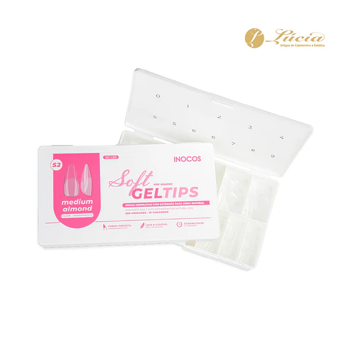 Inocos Soft Gel Tips Medium Almond (500)