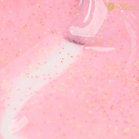 Inocos Verniz Gel Efeito Lollipop Rosa Glitter Colorido