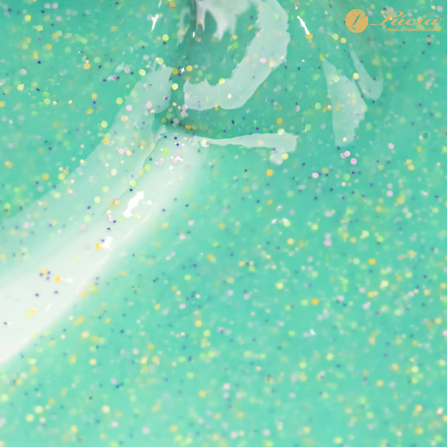Inocos Verniz Gel Efeito Lollipop Menta Glitter Colorido 2