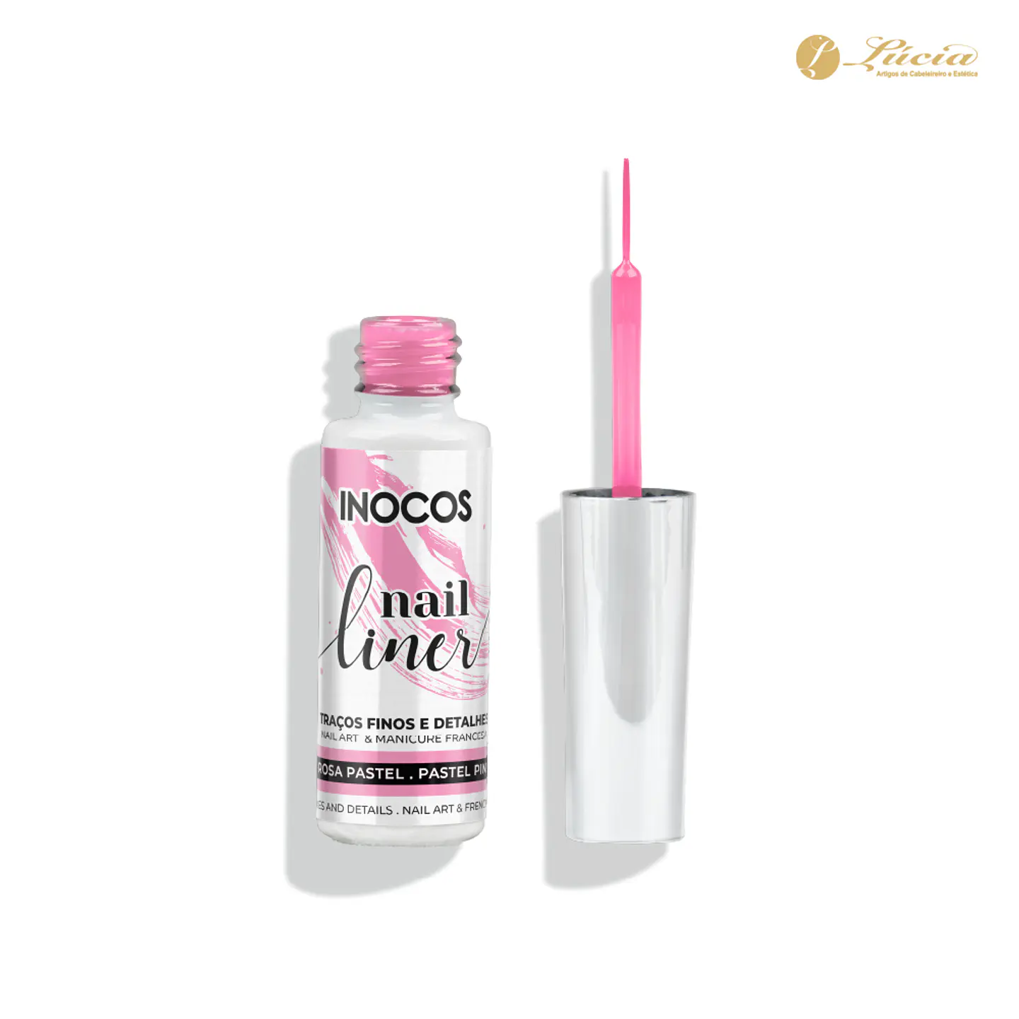 Nail Liner Inocos - Rosa Pastel 1