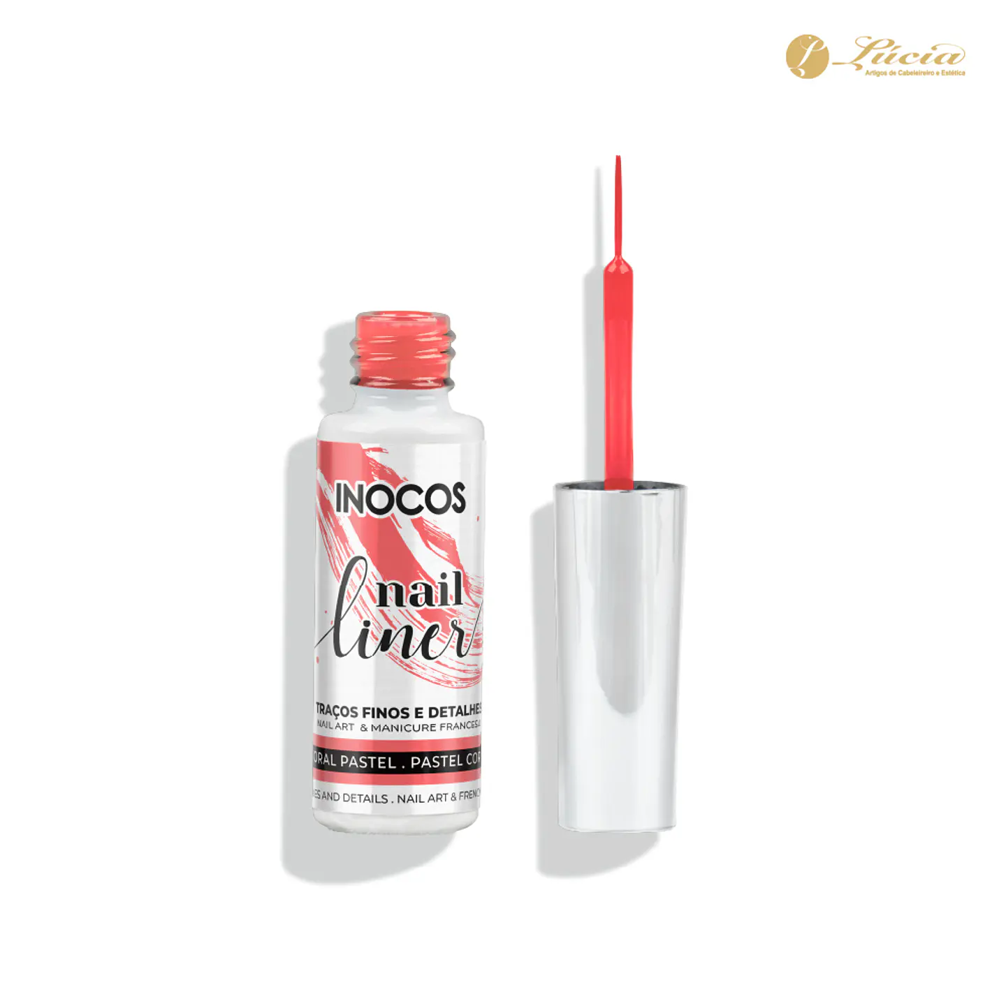 Nail Liner Inocos - Coral Pastel 1