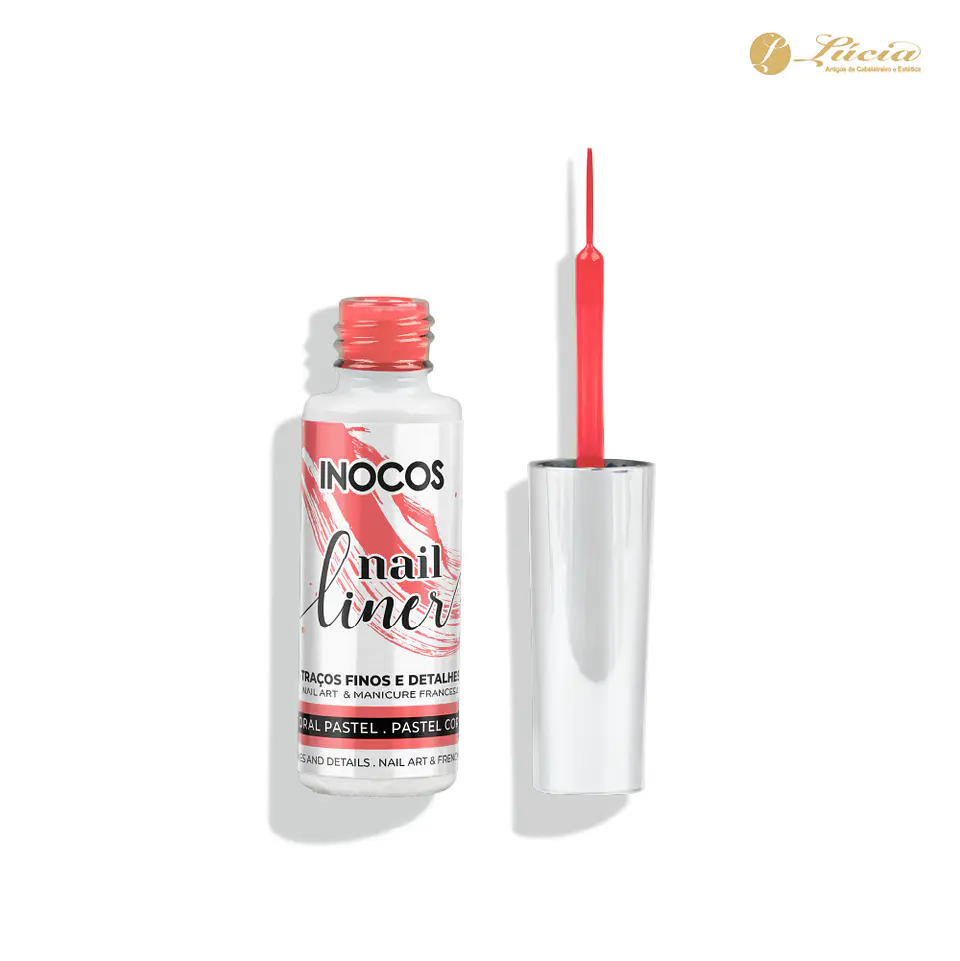 Nail Liner Inocos - Coral Pastel 1