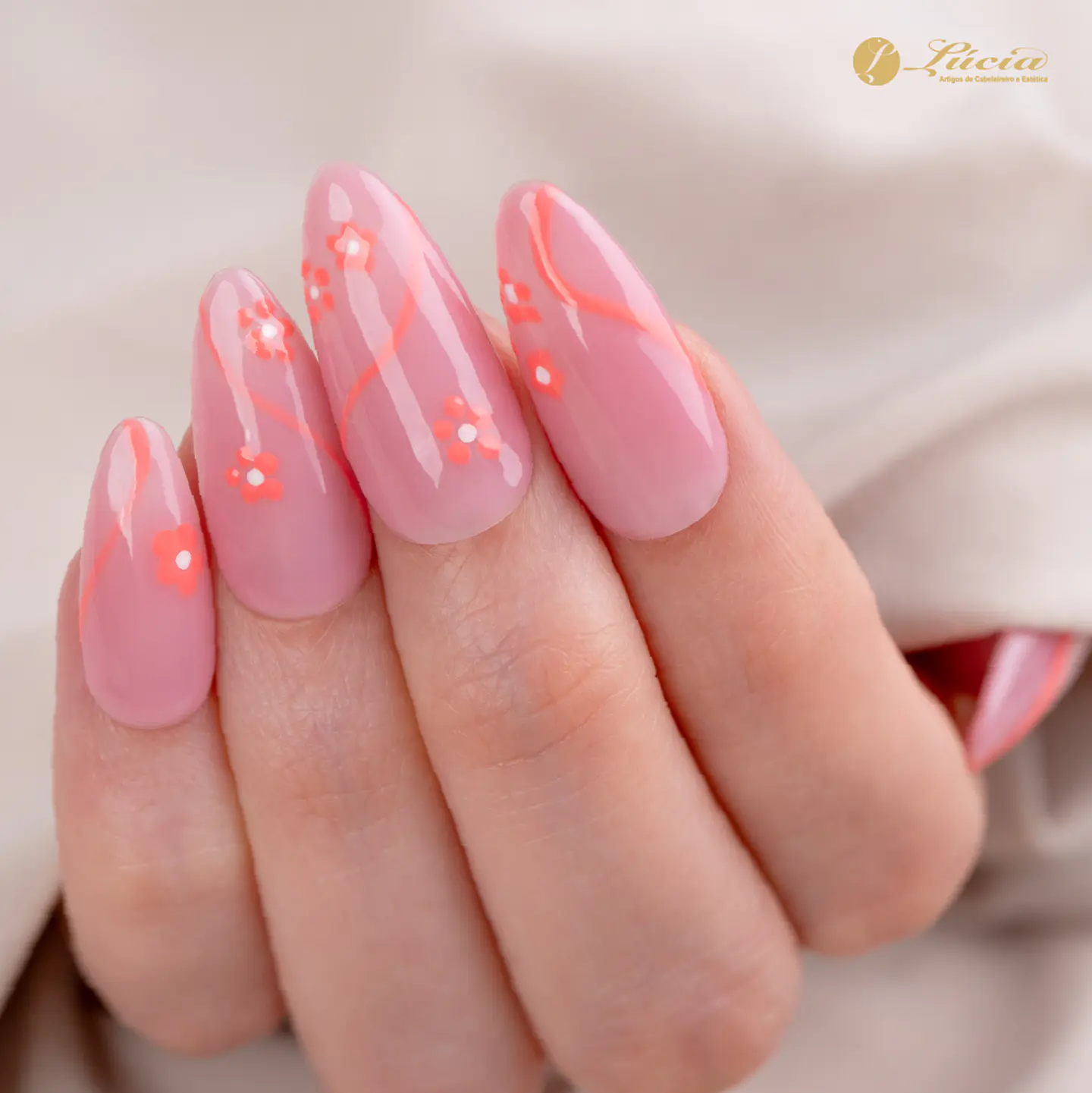 Nail Liner Inocos - Coral Pastel 2