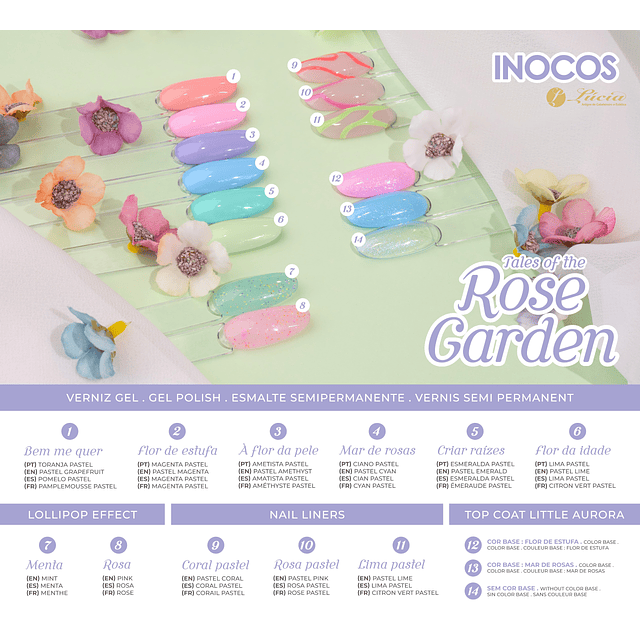Coleção Inocos - 6 cores - Tales of the Rose Garden